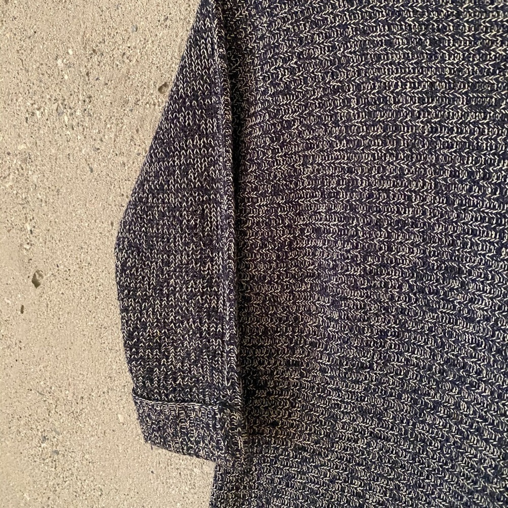 Joe Fresh Knit Cream and Navy Boatneck 3/4 Slv - Picture 3 of 6